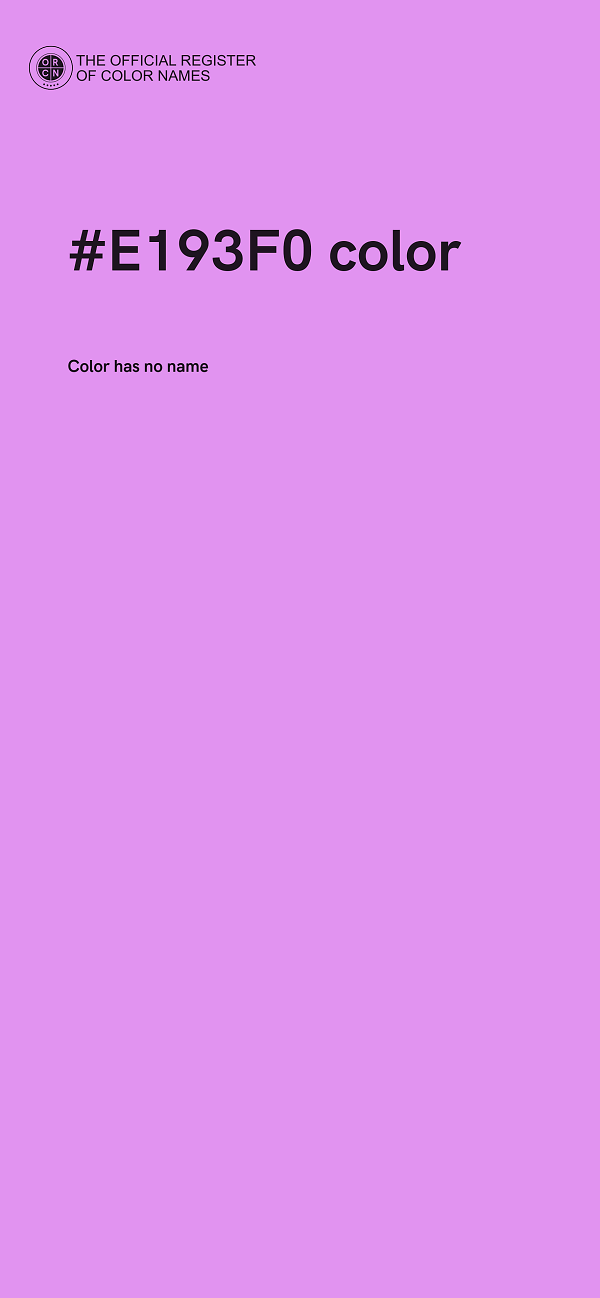 #E193F0 color image