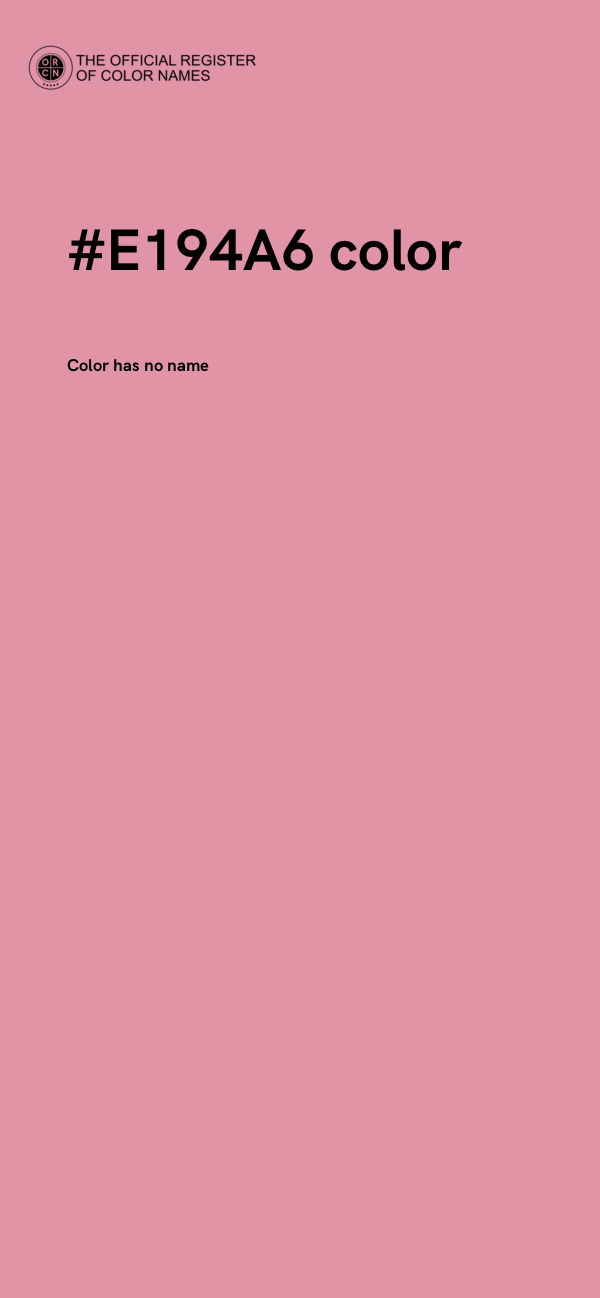 #E194A6 color image