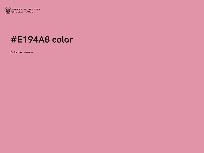 #E194A8 color image