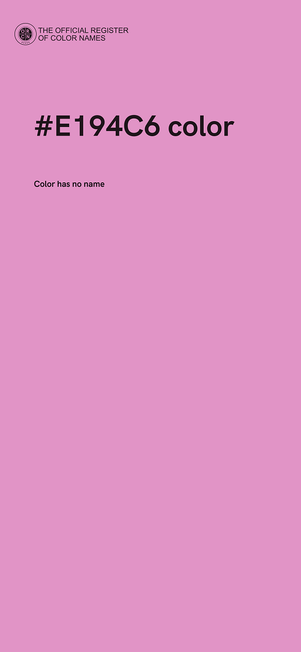 #E194C6 color image