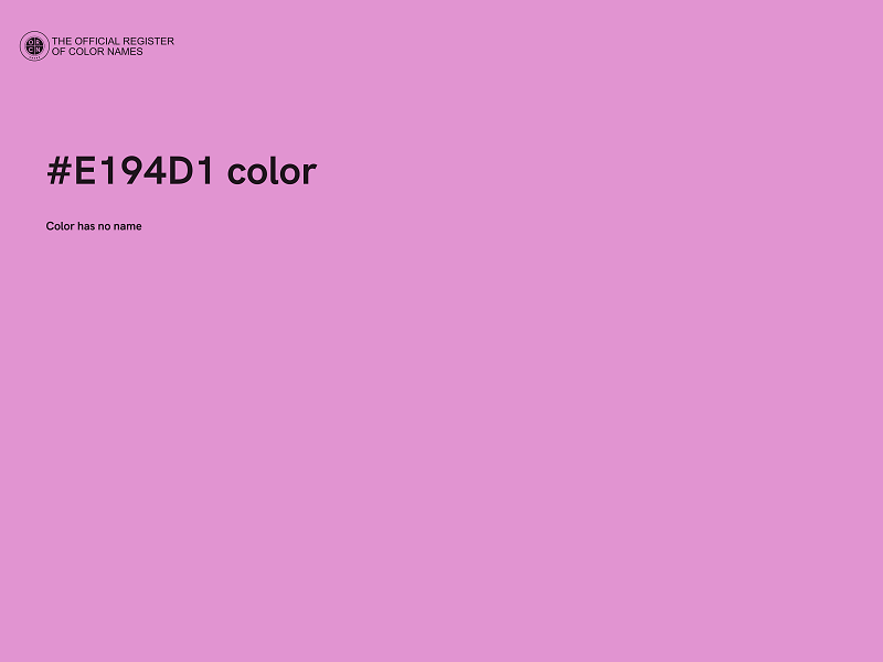 #E194D1 color image