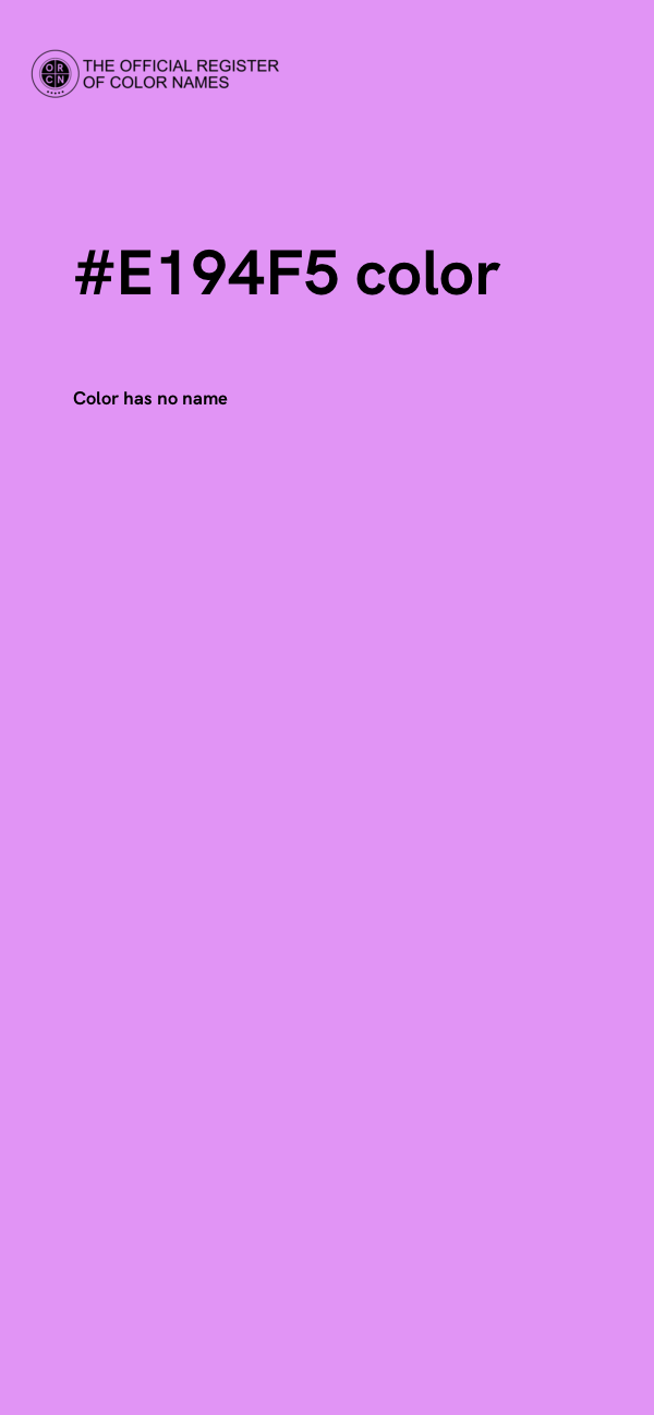 #E194F5 color image