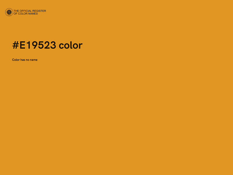 #E19523 color image
