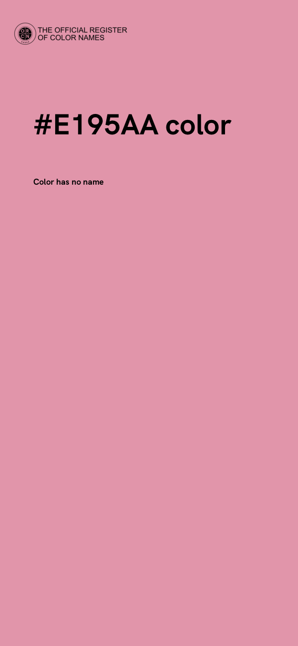 #E195AA color image