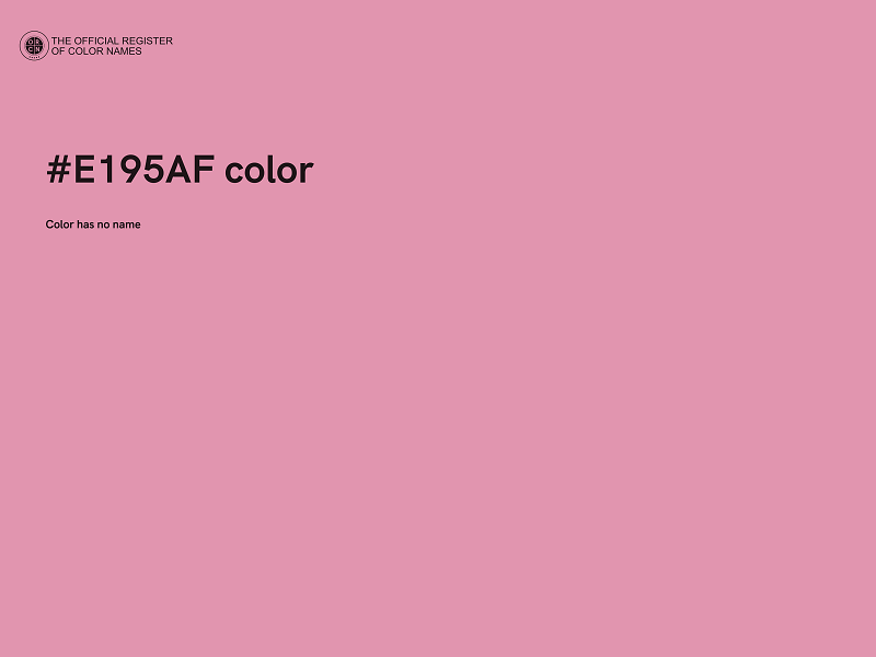 #E195AF color image