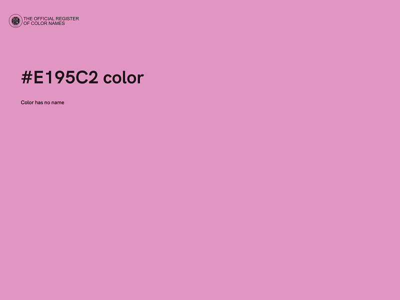 #E195C2 color image