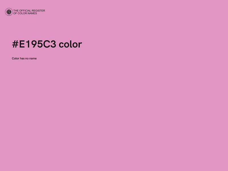 #E195C3 color image