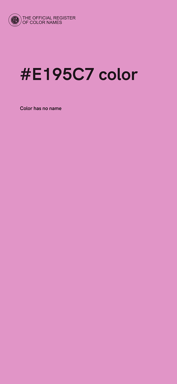 #E195C7 color image
