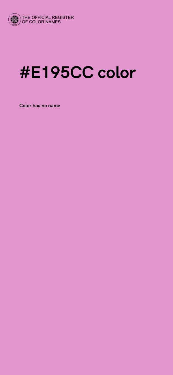 #E195CC color image