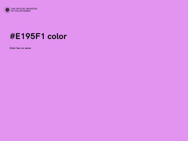 #E195F1 color image