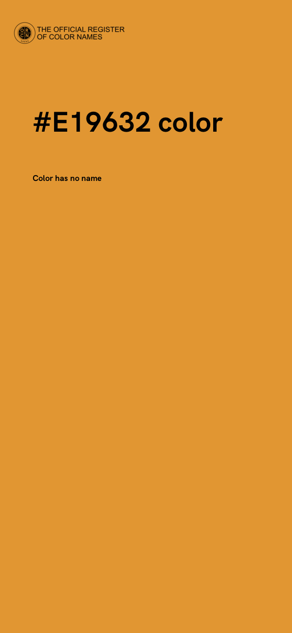 #E19632 color image