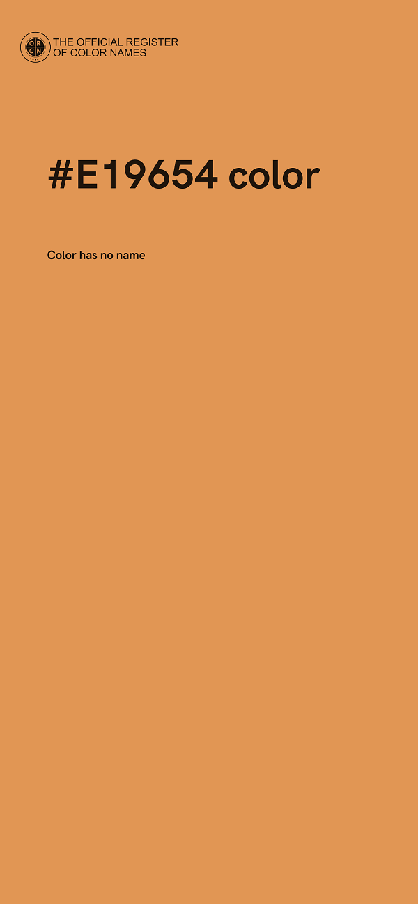 #E19654 color image