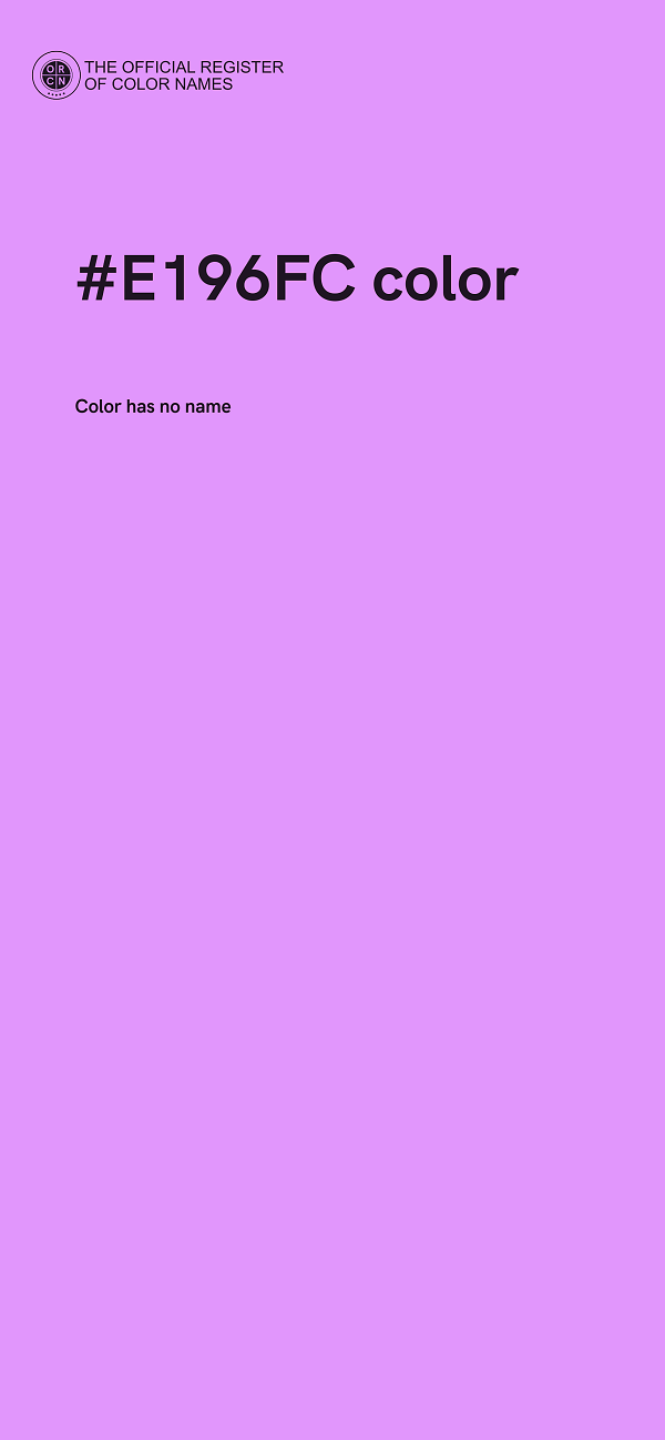 #E196FC color image
