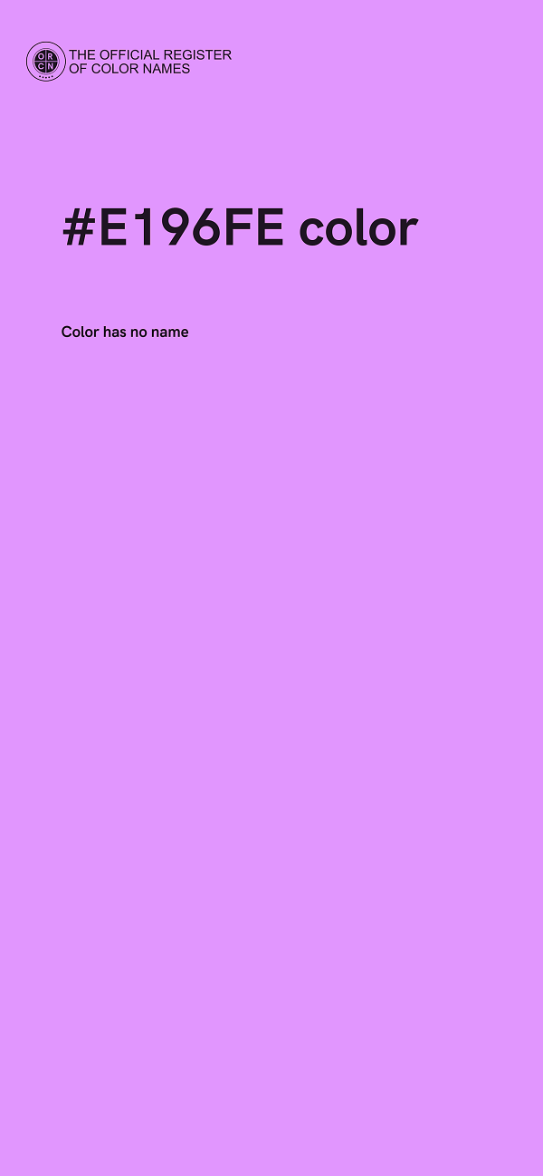 #E196FE color image