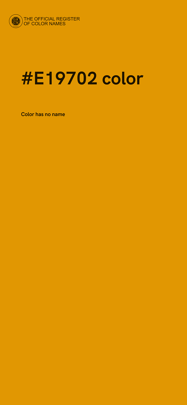 #E19702 color image