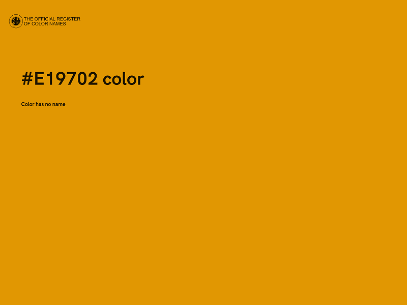 #E19702 color image