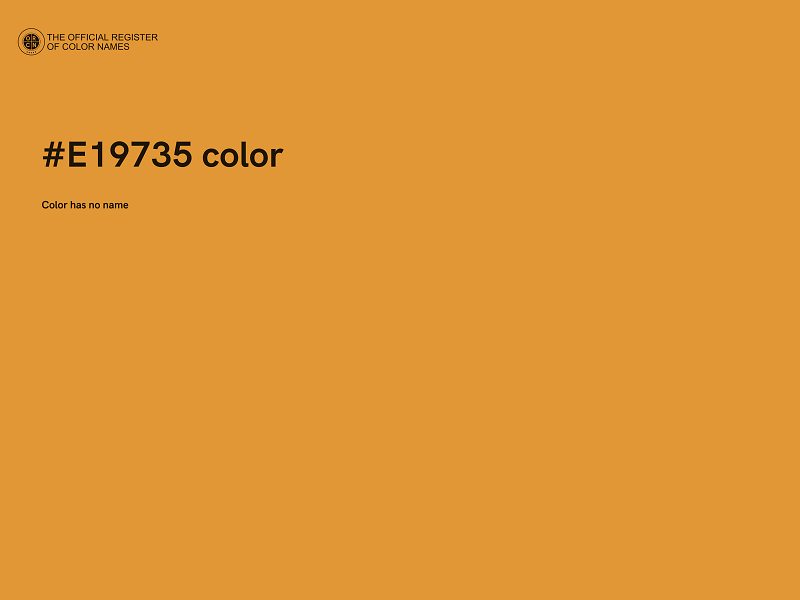#E19735 color image