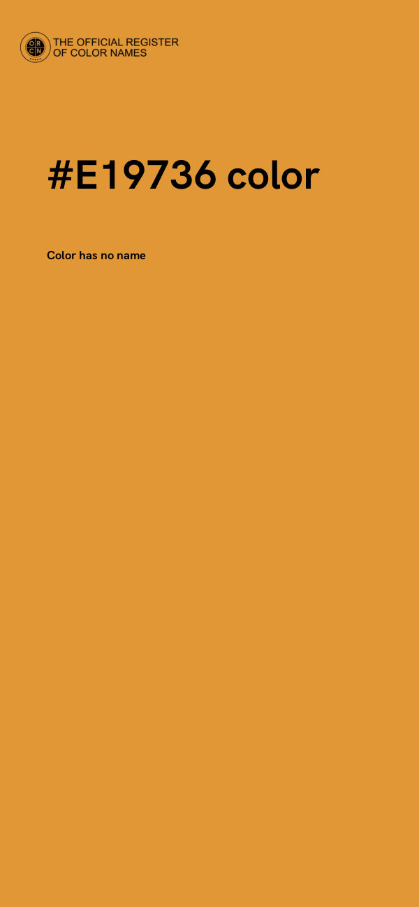 #E19736 color image