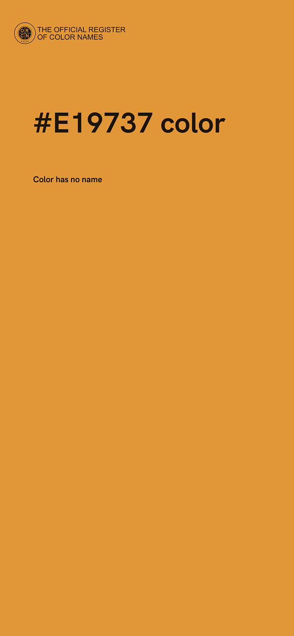#E19737 color image