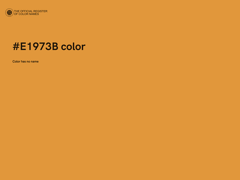 #E1973B color image