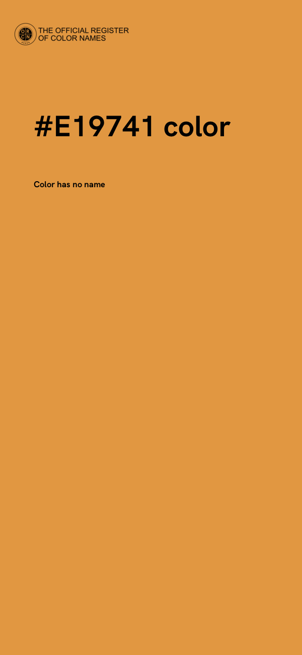 #E19741 color image