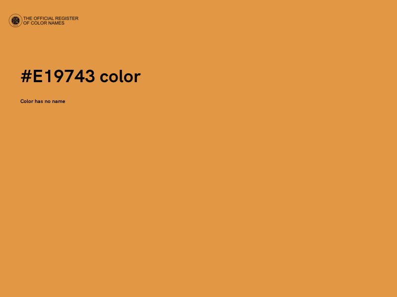 #E19743 color image