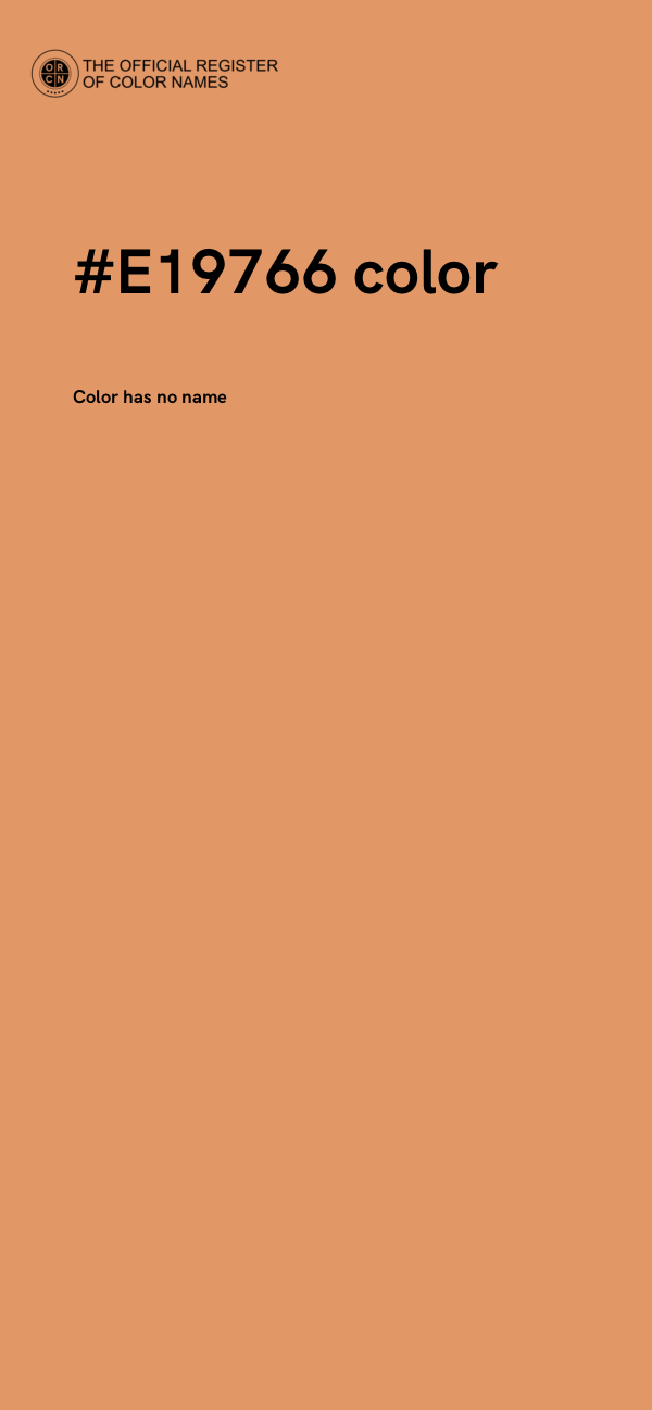 #E19766 color image