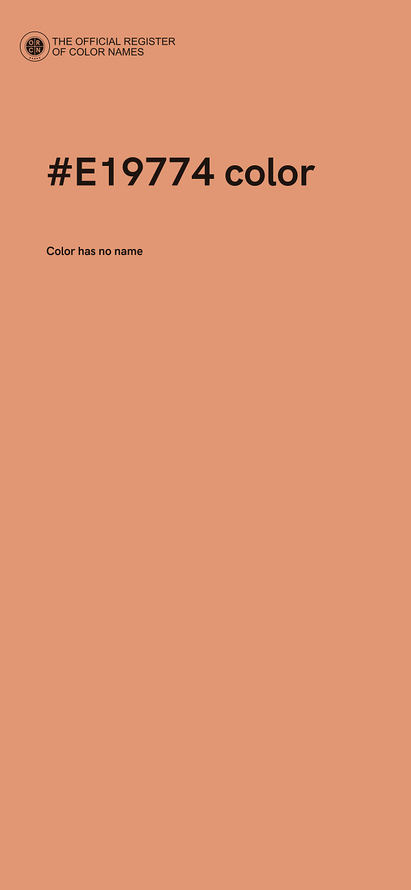 #E19774 color image