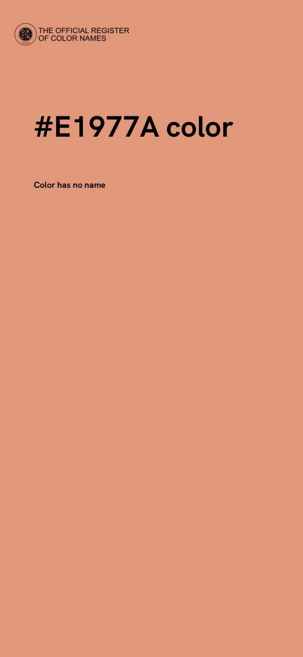 #E1977A color image