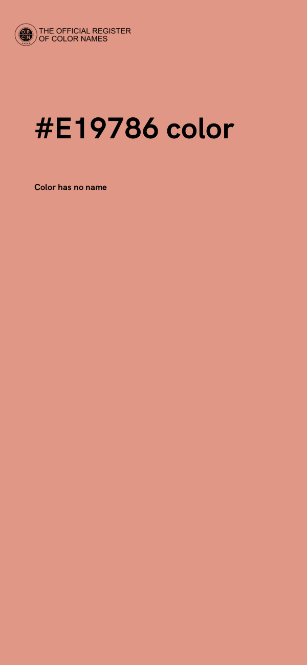 #E19786 color image