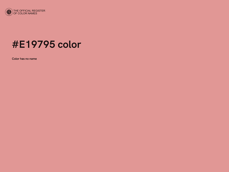 #E19795 color image