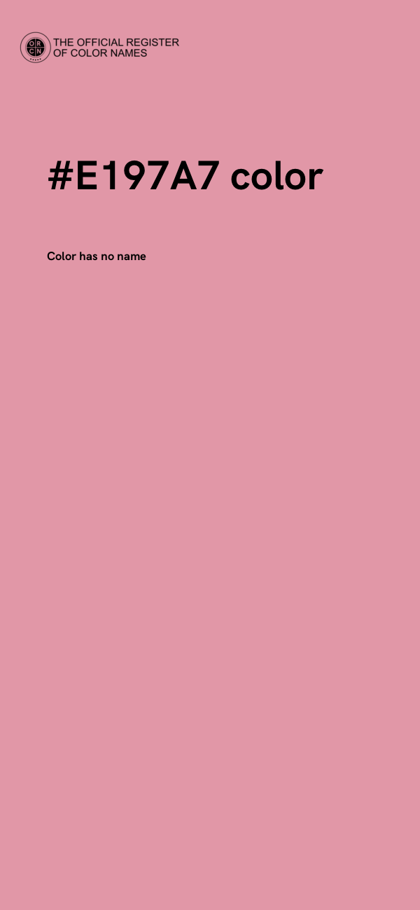 #E197A7 color image