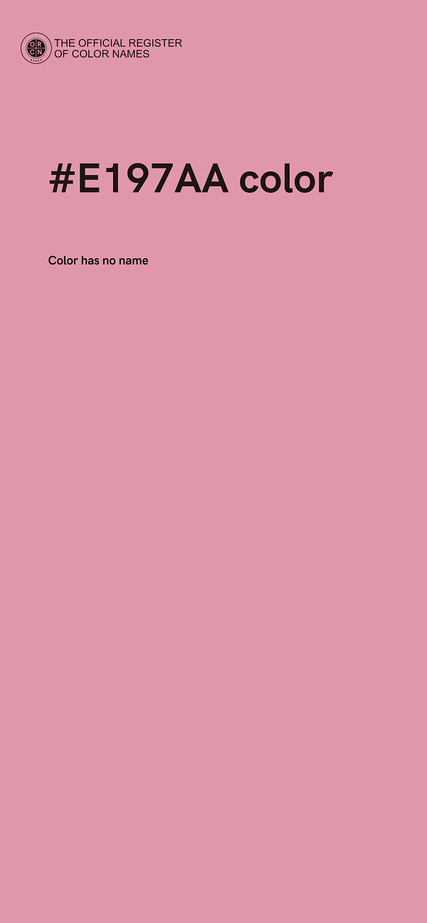 #E197AA color image