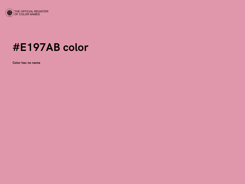 #E197AB color image
