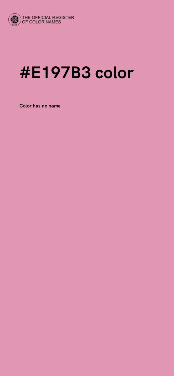#E197B3 color image