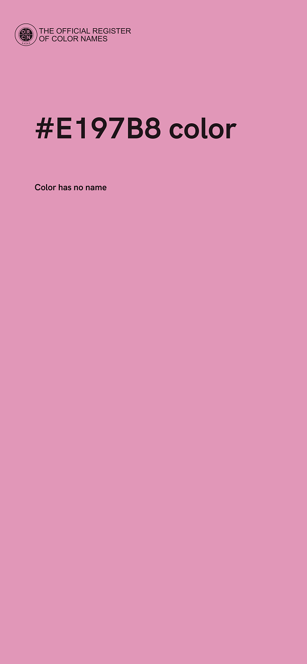 #E197B8 color image