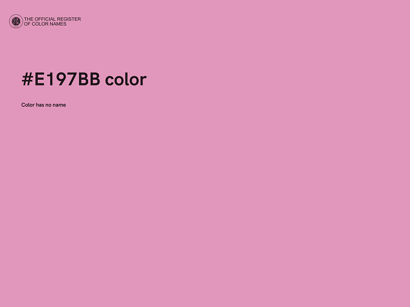 #E197BB color image