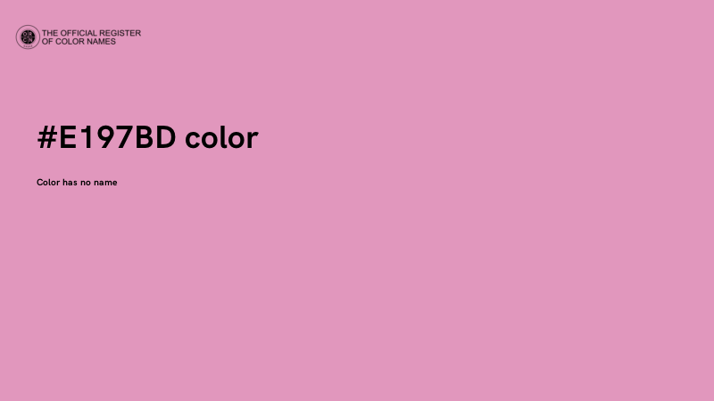 #E197BD color image