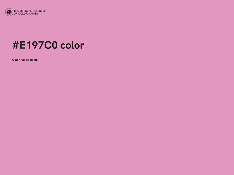 #E197C0 color image
