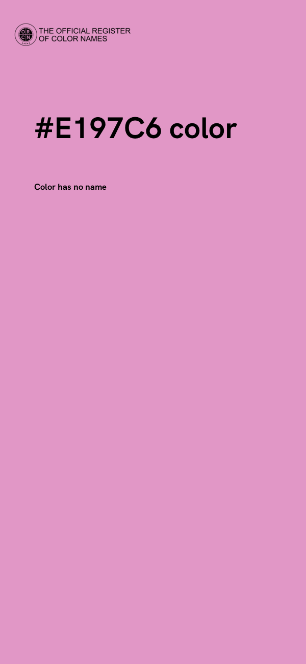 #E197C6 color image