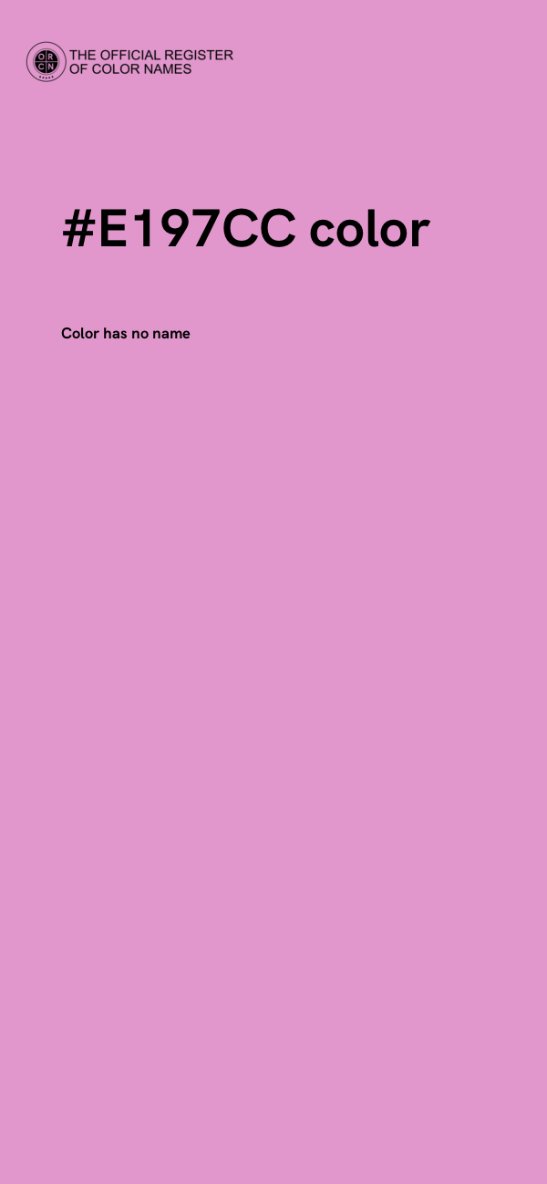 #E197CC color image
