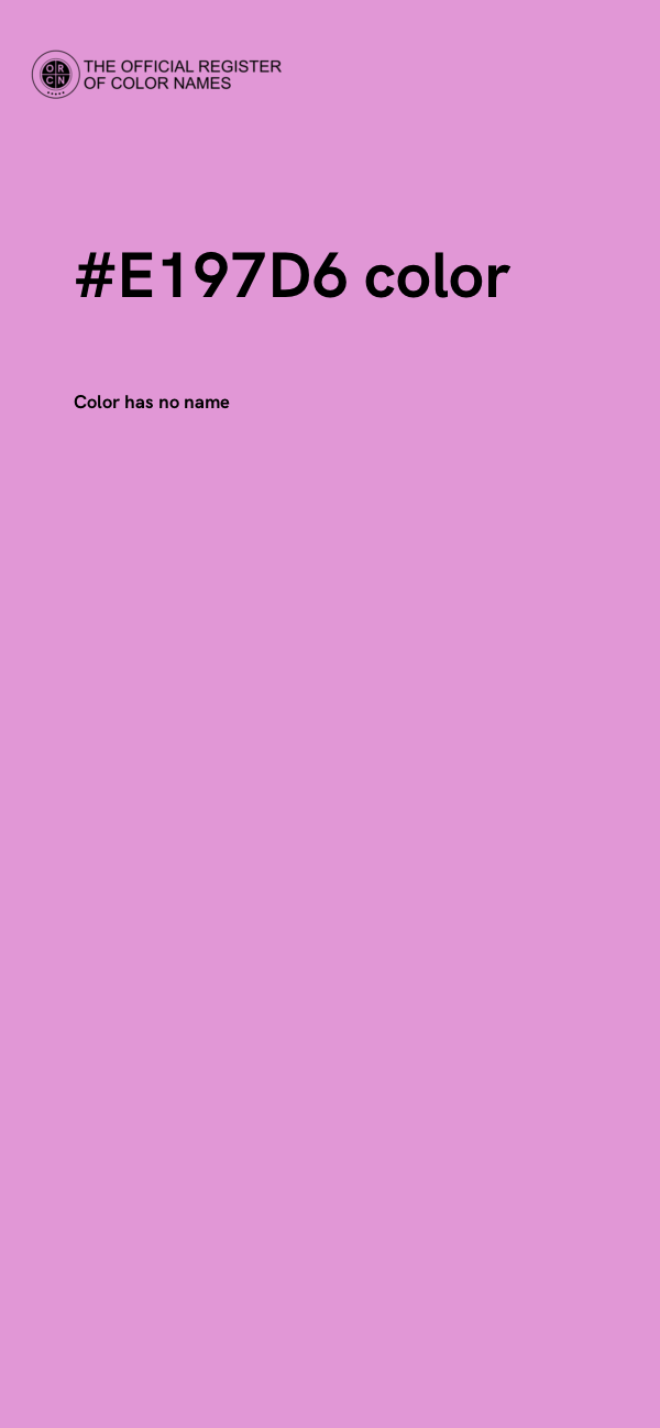 #E197D6 color image