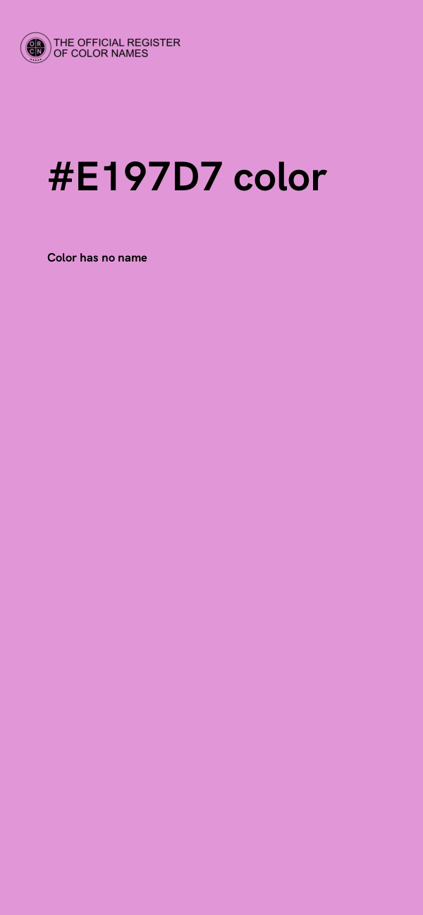 #E197D7 color image