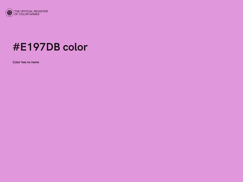 #E197DB color image