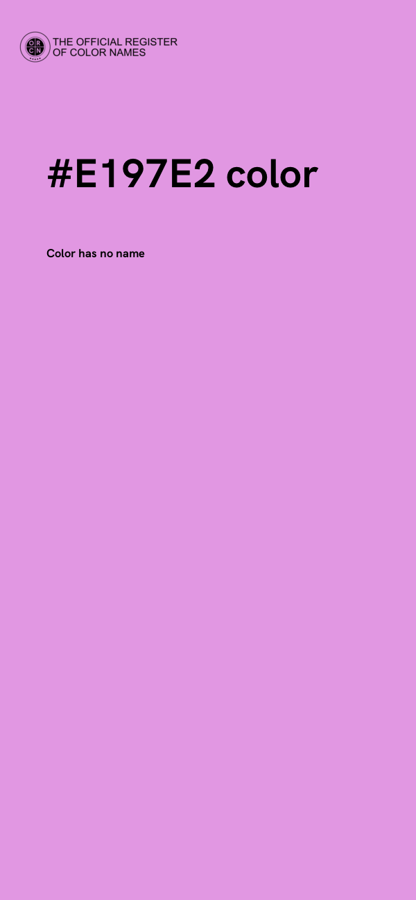 #E197E2 color image