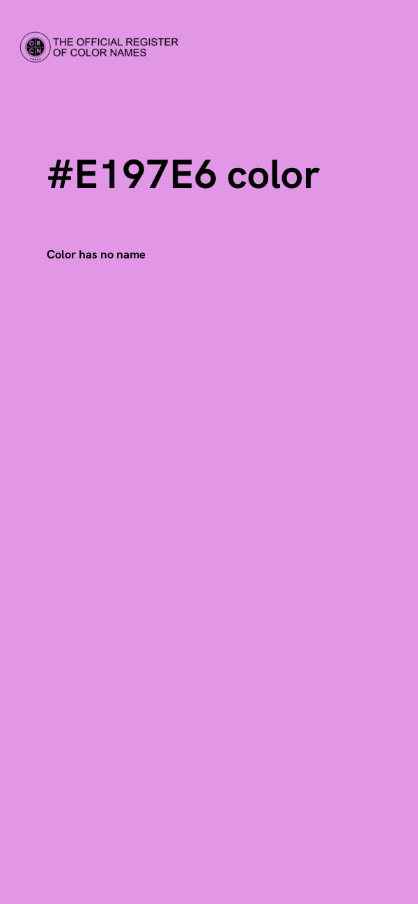 #E197E6 color image