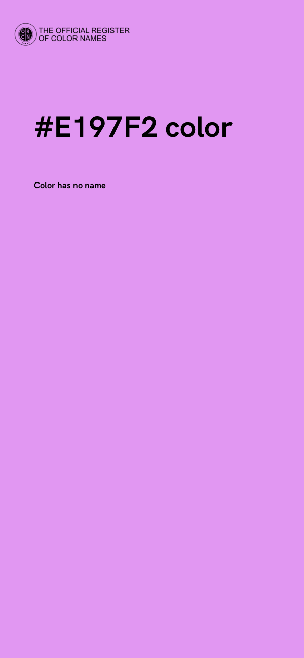 #E197F2 color image