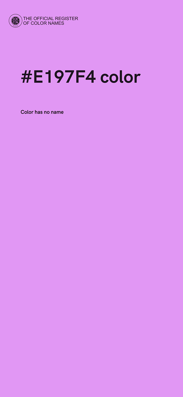 #E197F4 color image