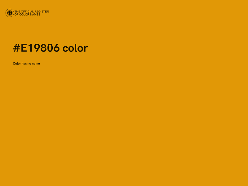 #E19806 color image