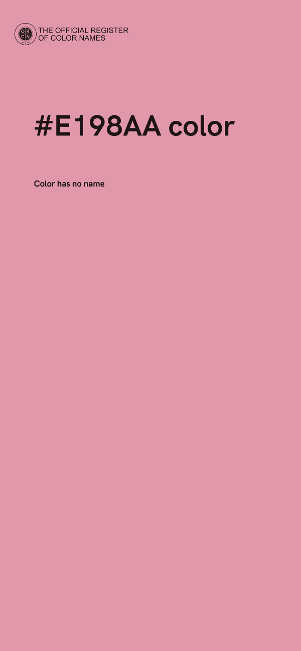 #E198AA color image